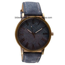 Antique Analog Promotion Quartz Gift Watch with Leather Band